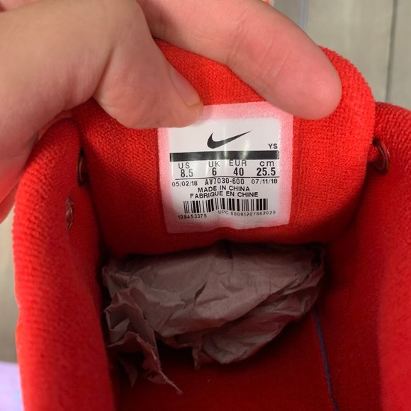 New Womens Nike M2K Tekno Red Suede Shoe - Picture 7 of 7